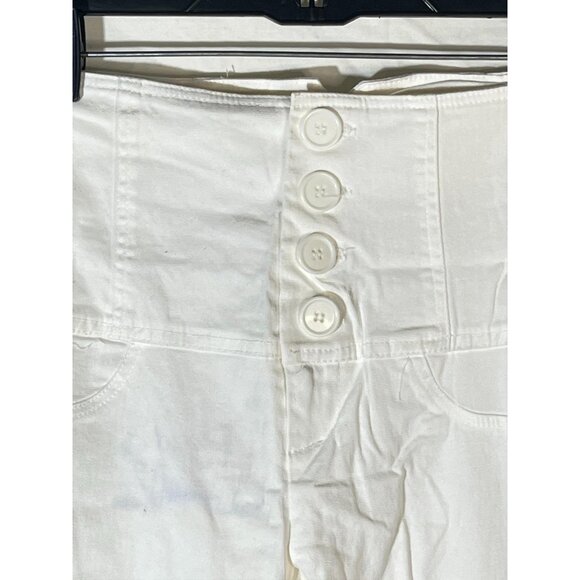 spring street Capri pants buttons cotton blend foe pockets size 3 waist 26 READ - Picture 4 of 10